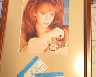 Vintage Reba with concert tickets