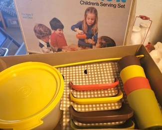 Vintage toy serving sets