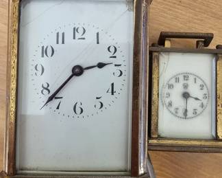 French table clocks, both need TLC, but super beautiful 