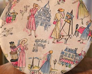 60's fabric covered box