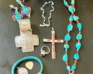 Sterling, Coral, Turquoise