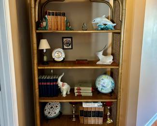 rattan etagere