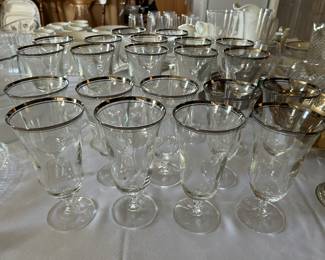 Mikasa “Briarcliffe” iced teas and wine glasses