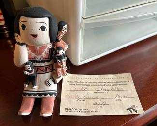 Dorothy Herrera Cochiti Storyteller figure approximately 3" H