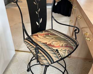 1 of 2 swivel stools