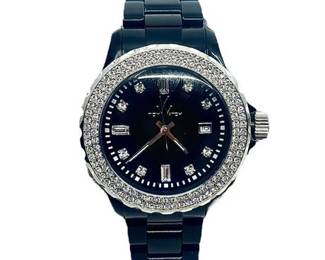 Lot 009   0 Bid(s)
"Toy Watch" Black Plastermaic Watch with Crystal Accents