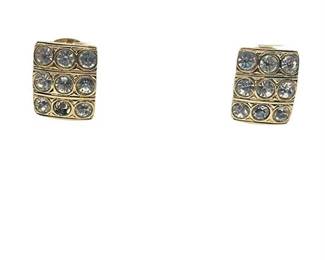 Lot 018   0 Bid(s)
Gold-Toned and Diamond Style Clip-On Earrings