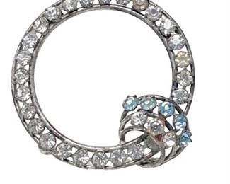 Lot 120   1 Bid(s)
Carl Art Sterling and Rhinestone Circle Pin Signed