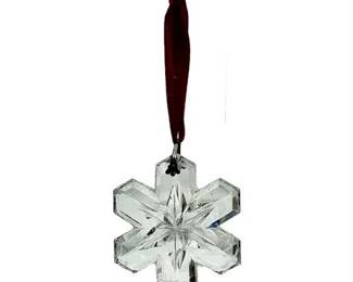 Lot 010   8 Bid(s)
Waterford Crystal Snowflake Ornament with Red Ribbon