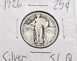 Lot 025   2 Bid(s)
1926 Silver Standing Liberty Quarter