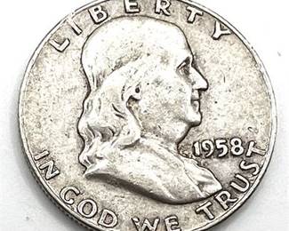 Lot 005   8 Bid(s)
1958 Silver Franklin Half Dollar