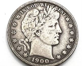 Lot 022   7 Bid(s)
1900 Silver Half Dollar