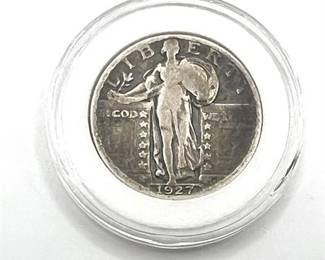 Lot 001   10 Bid(s)
1927 Silver Standing Liberty Quarter