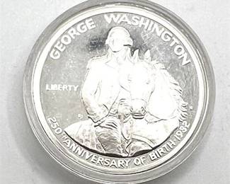 Lot 020   6 Bid(s)
Geroge Washington 25th Anniversary Silver Half Dollar