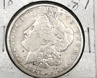 Lot 093   5 Bid(s)
1887 Silver Morgan Dollar