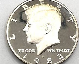 Lot 012   1 Bid(s)
1983 S Gold Kennedy Half Dollar