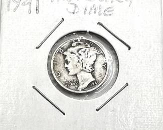 Lot 017   2 Bid(s)
1941 Silver Mercury Dime