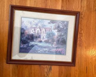 Framed print of a cottage 18" x 22"