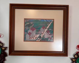 Mahantango Valley Farm framed print, some wear to frame 20"H x 24"W