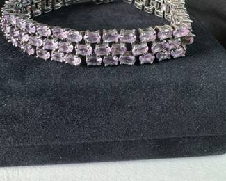 Sterling (.925) bracelet (approx. 7") Jewelry Lot#88