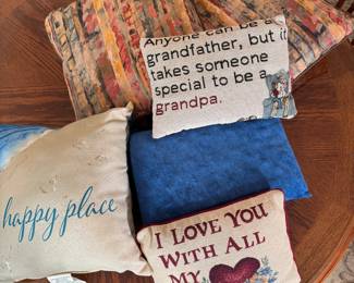 Box Lot#16 grouping of pillows