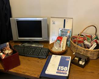 Monitor, office supplies