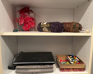 Yarn, laptops, legos