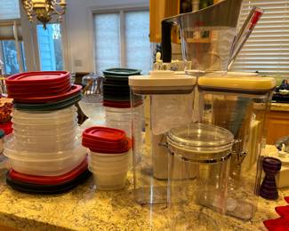 Tupperware, kitchen storage containers