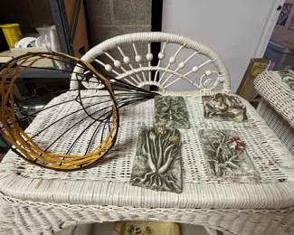 Wicker, cornucopia, decorative tiles