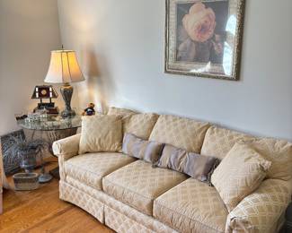 Creamy light yellow couch