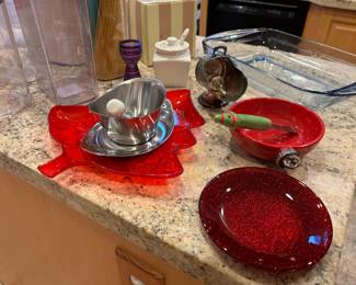 Christmas serving dishes