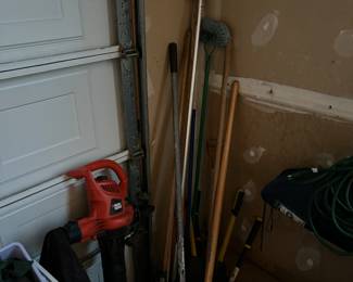 Tree trimmer, leaf vac, yard tools