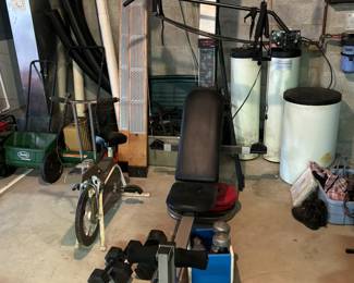 Cross bow / bow flex work out machine. Folds up for compact storage