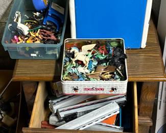 Vintage toys, trains