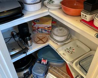 Pyrex, Corning, crock pot, grill