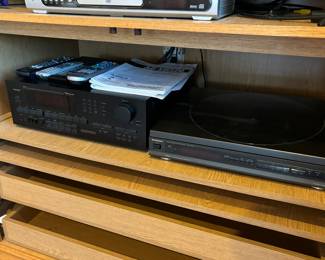 Stereo receiver and record player