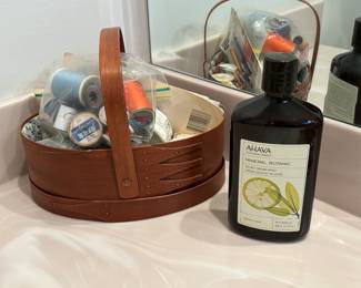 Vintage sewing basket