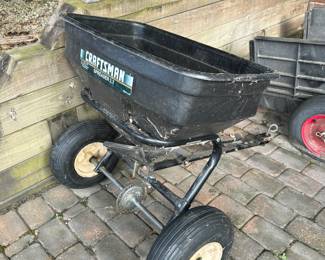 Craftsman yard tractor pull behind spreader