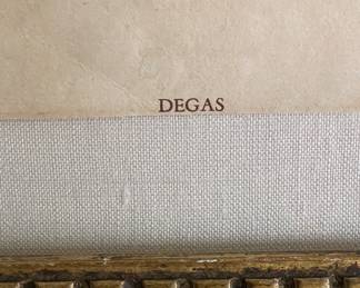 Edgar Degas Lithograph, "Study For Rehearsal For A Ballet," Measures 10" x 14"; 23" x 27" Including Frame. Photo 3 of 3.