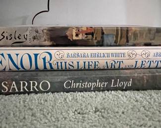 Coffee Table Books: Pissarro by Christopher Lloyd, Renior His Life and Letters.