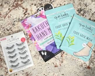 Eyelash Extensions, Foot Sock Mask, etc.