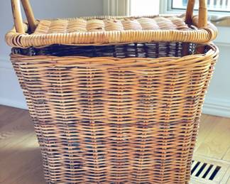Vintage Lidded Basket.