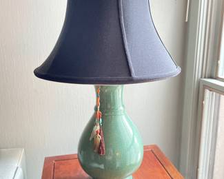 Celadon Finish Table Lamp.