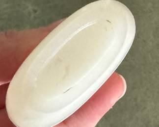 Antique White Jade Snuff Bottle. Photo 3 of 3.