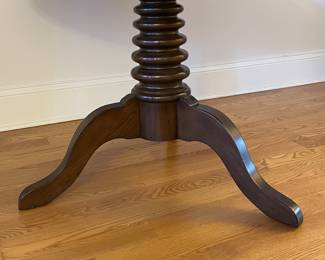 Gemelli Reproductions Wine Press Table (Michael-Cleary Showroom) Mahogany Occasional / Dining Pedestal Table. Measures 48" D x 30.5" H. Photo 3 of 3.