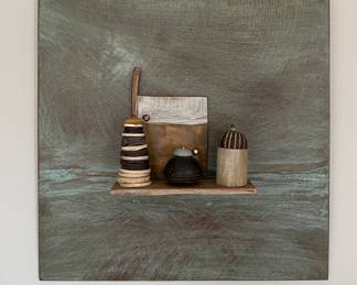 Bronze Still Life - 2 Available. Copper & Recycled Glass from Bali & Ghana. Photo 3 of 4.
