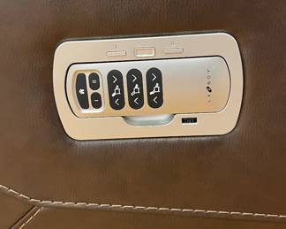 New With Tag Mocha Leather LAZ-BOY Power Recliner with Headrest and Lumbar Support. Measures 40" W. Photo 3 of 3.