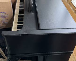 Baldwin Acrosonic Upright Piano Circa 1955. Refinished in Matte Black. More Pictures Coming!