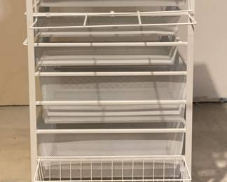 Elfa Wrapping Paper Station on Cart Casters. Photo 2 of 2.