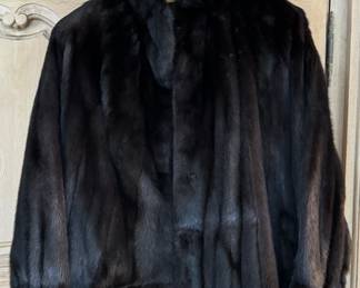 Vintage Sable Bomber with Dolman Sleeves. Size S/M.